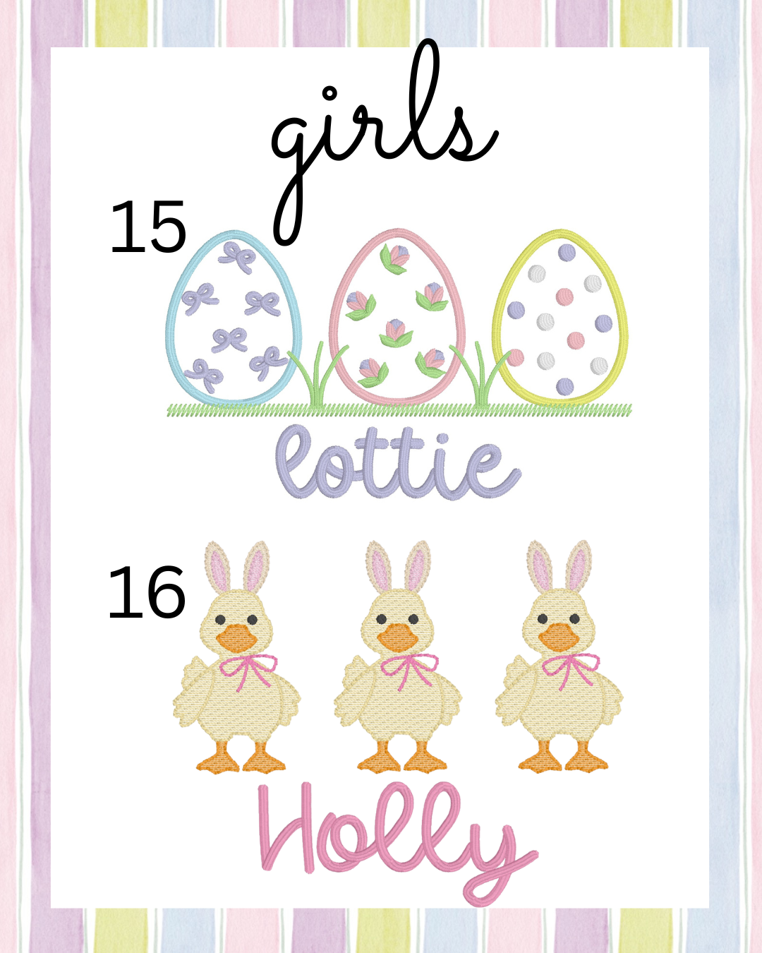 Girls Easter Short Sleeve T-Shirt