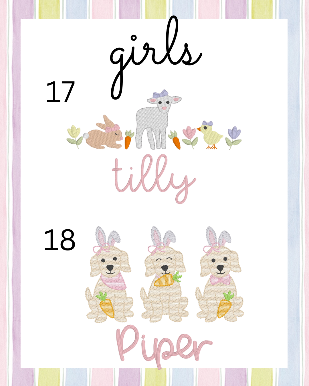 Girls Easter Short Sleeve T-Shirt