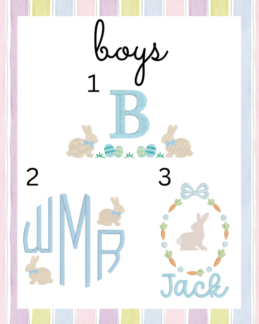 Boys Easter Short Sleeve Polo Romper