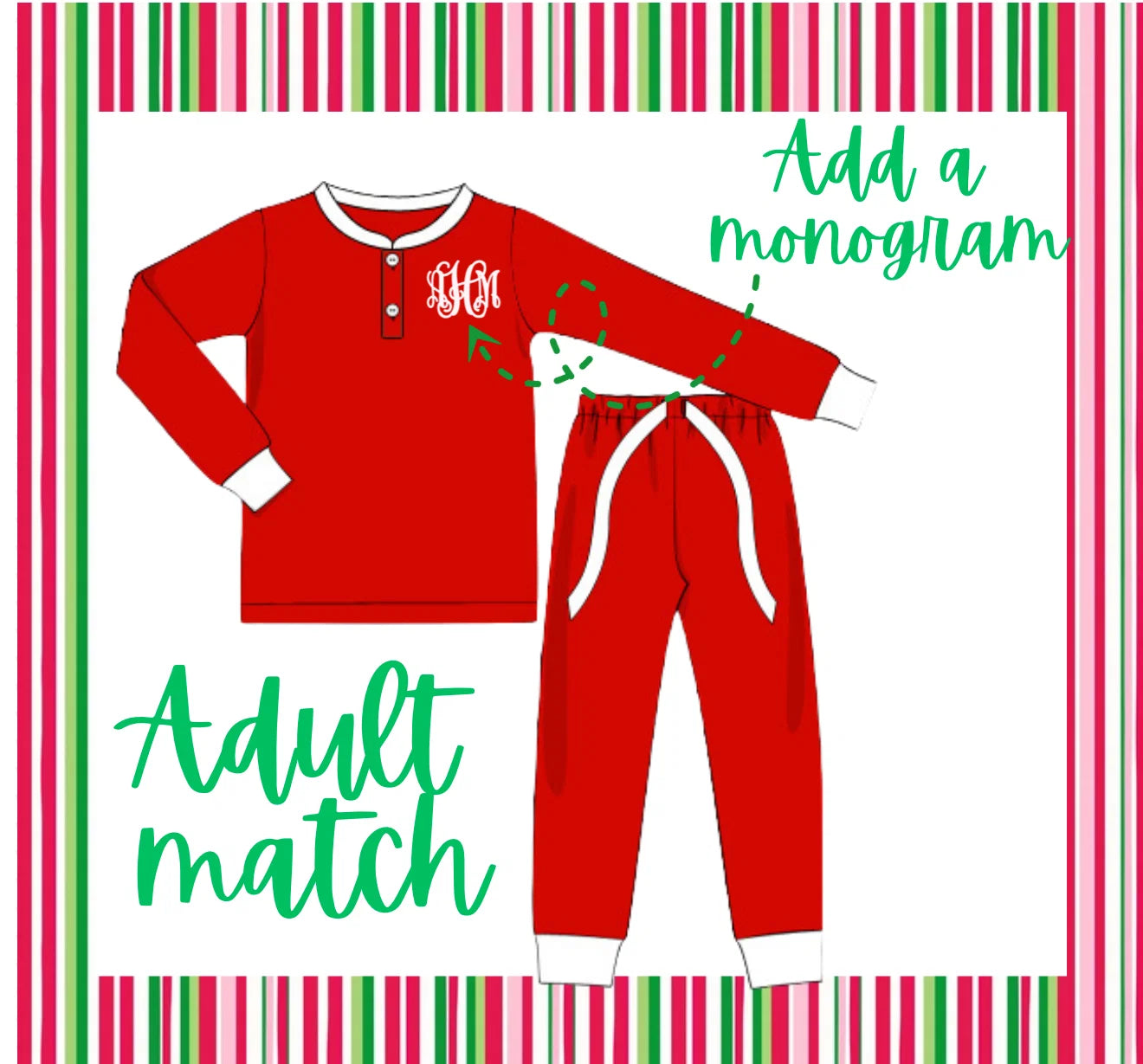 Adult Christmas Pajamas- PRE ORDER Mid-Late November