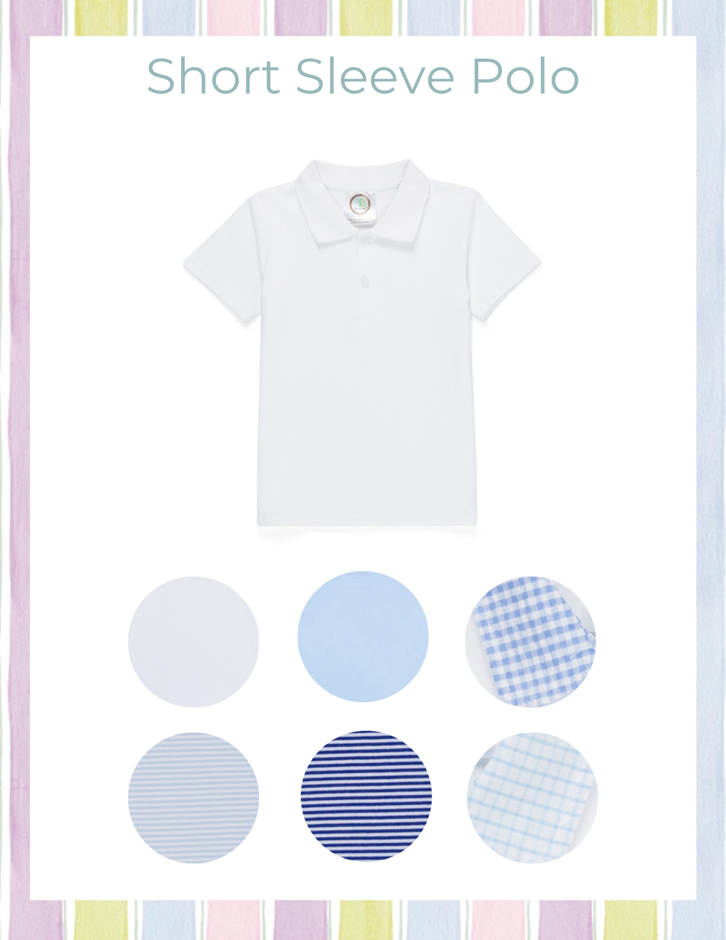 Boys Everyday Minis - Short Sleeve Shirts/Polos