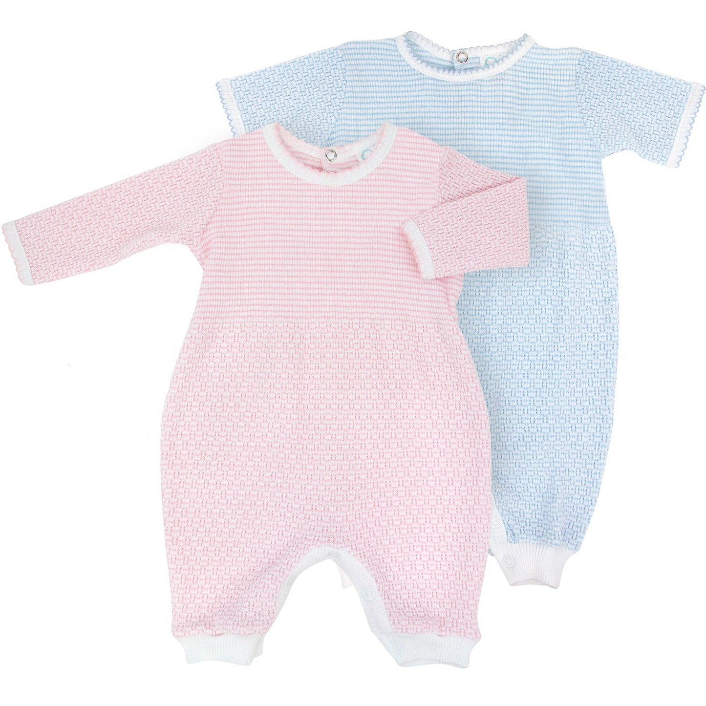 Paty Knit Short Sleeve Solid Color Romper