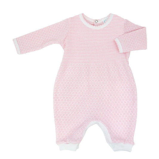 Long Sleeve Romper- Pink
