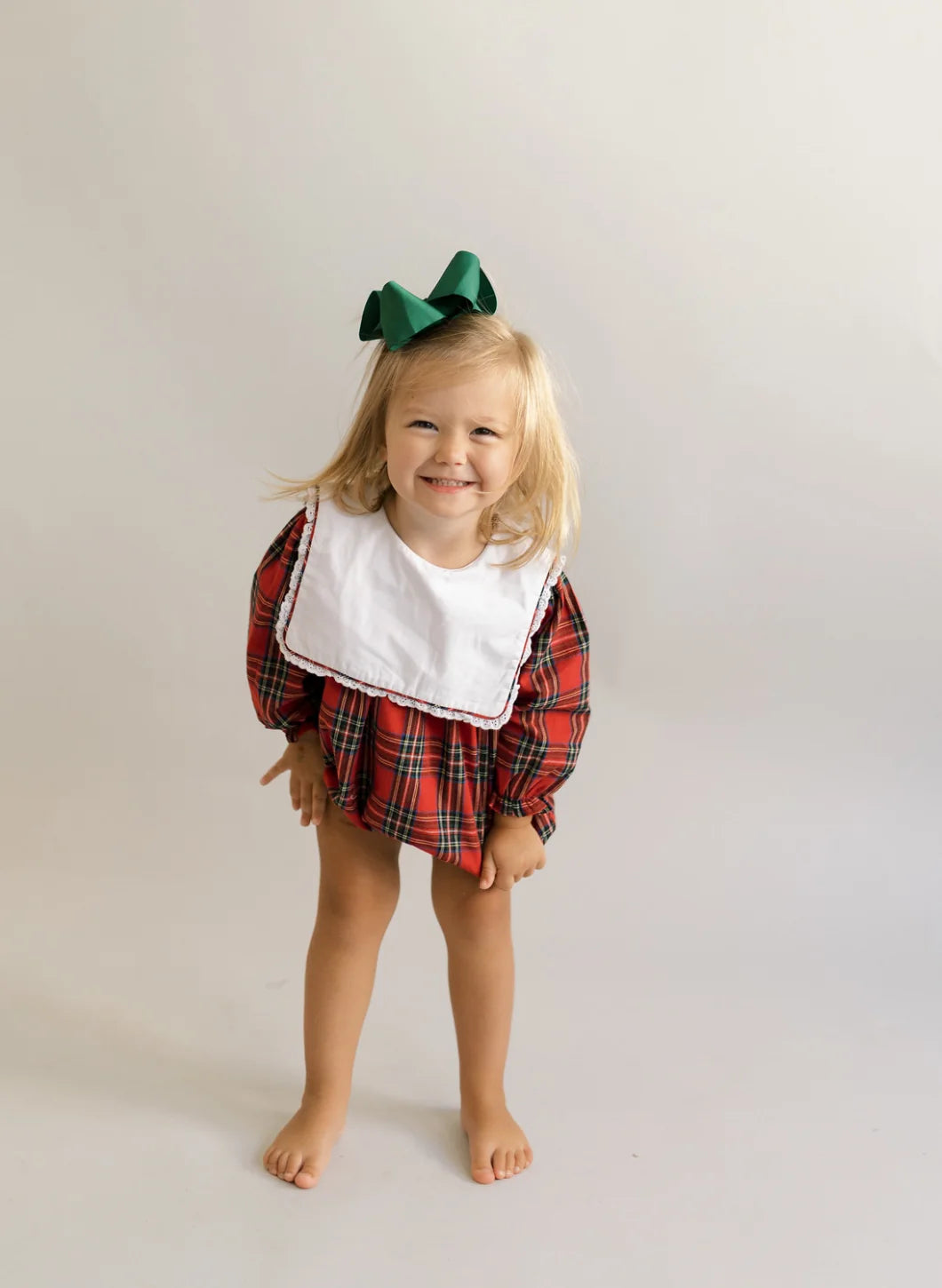 Plaid Girls Christmas Bubble- PRE ORDER Mid-Late November