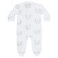 Blue Lamb Print Zipper Footie