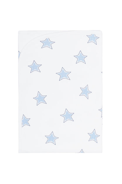 Blue Stars Print Blanket