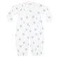 Blue Stars Print Converter Gown