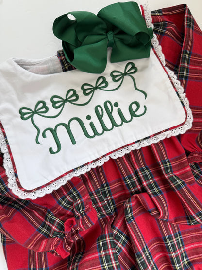 Plaid Girls Christmas Dress- PRE ORDER Mid-Late November