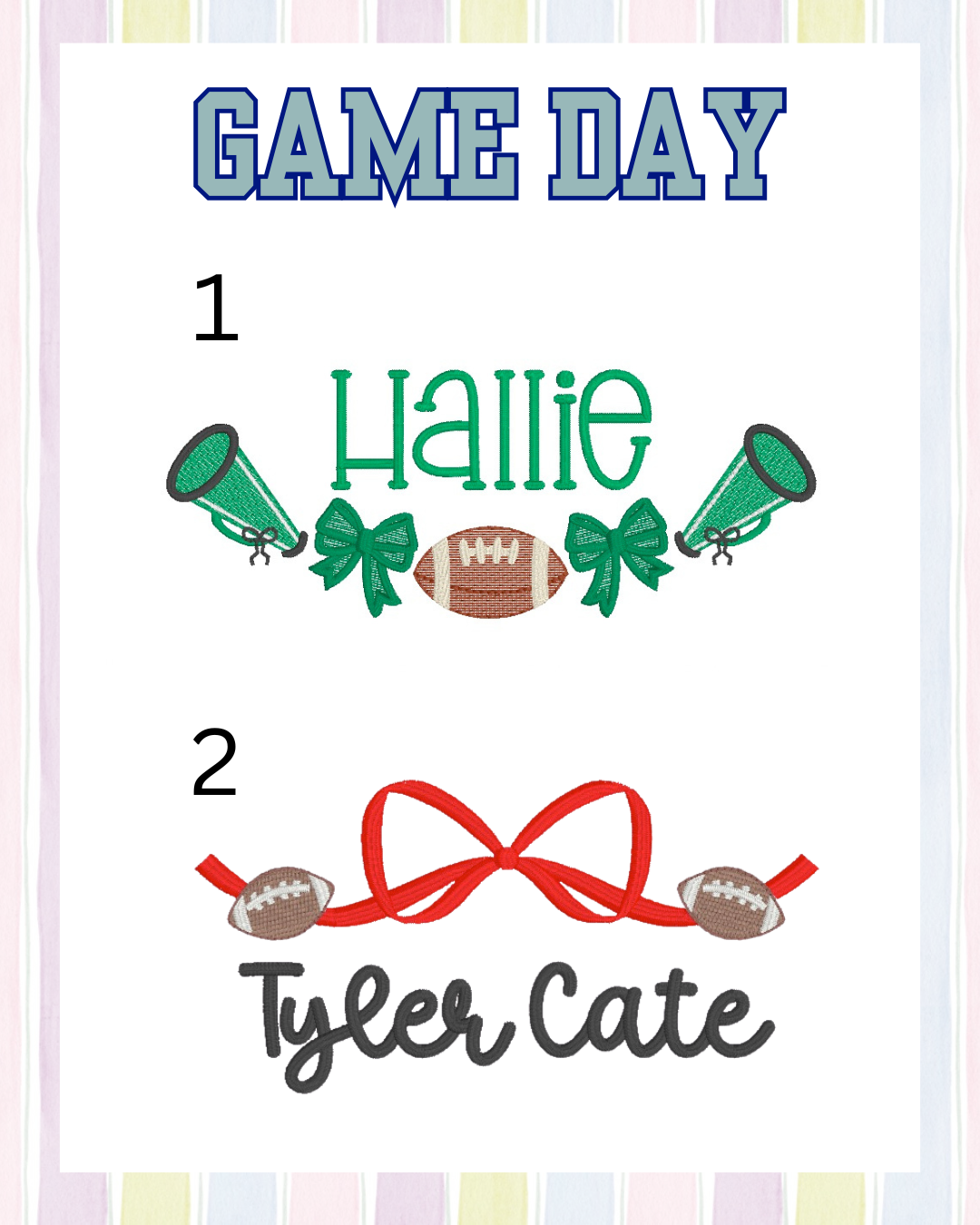 Girls Game Day Peter Pan Collar Bubble
