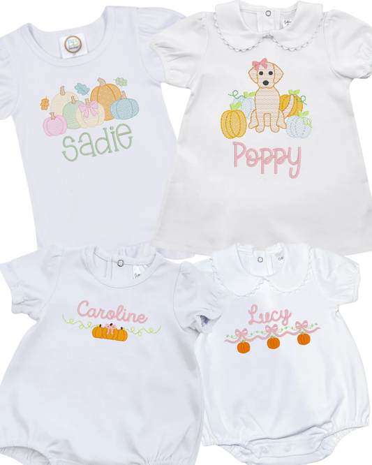 Girls Fall/Pumpkins (Multiple Options)