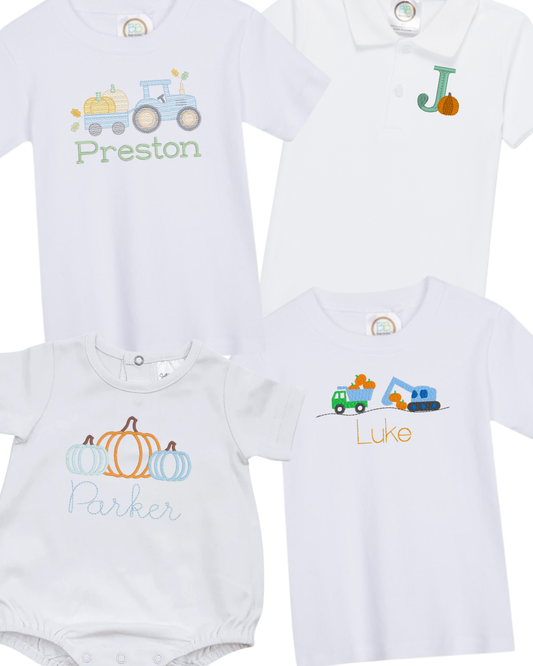 Boys Fall/Pumpkins (Multiple Options)