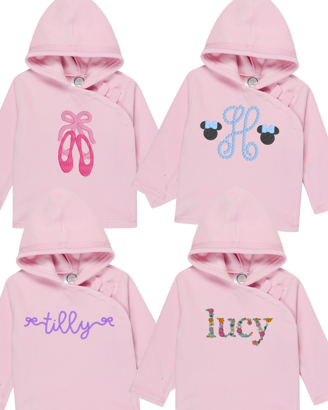 Fleece Velcro Tab Jacket - Light Pink