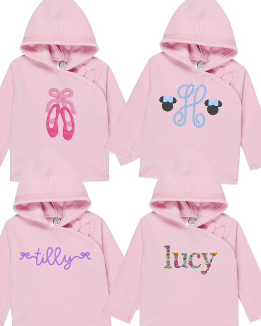 Fleece Velcro Tab Jacket - Light Pink