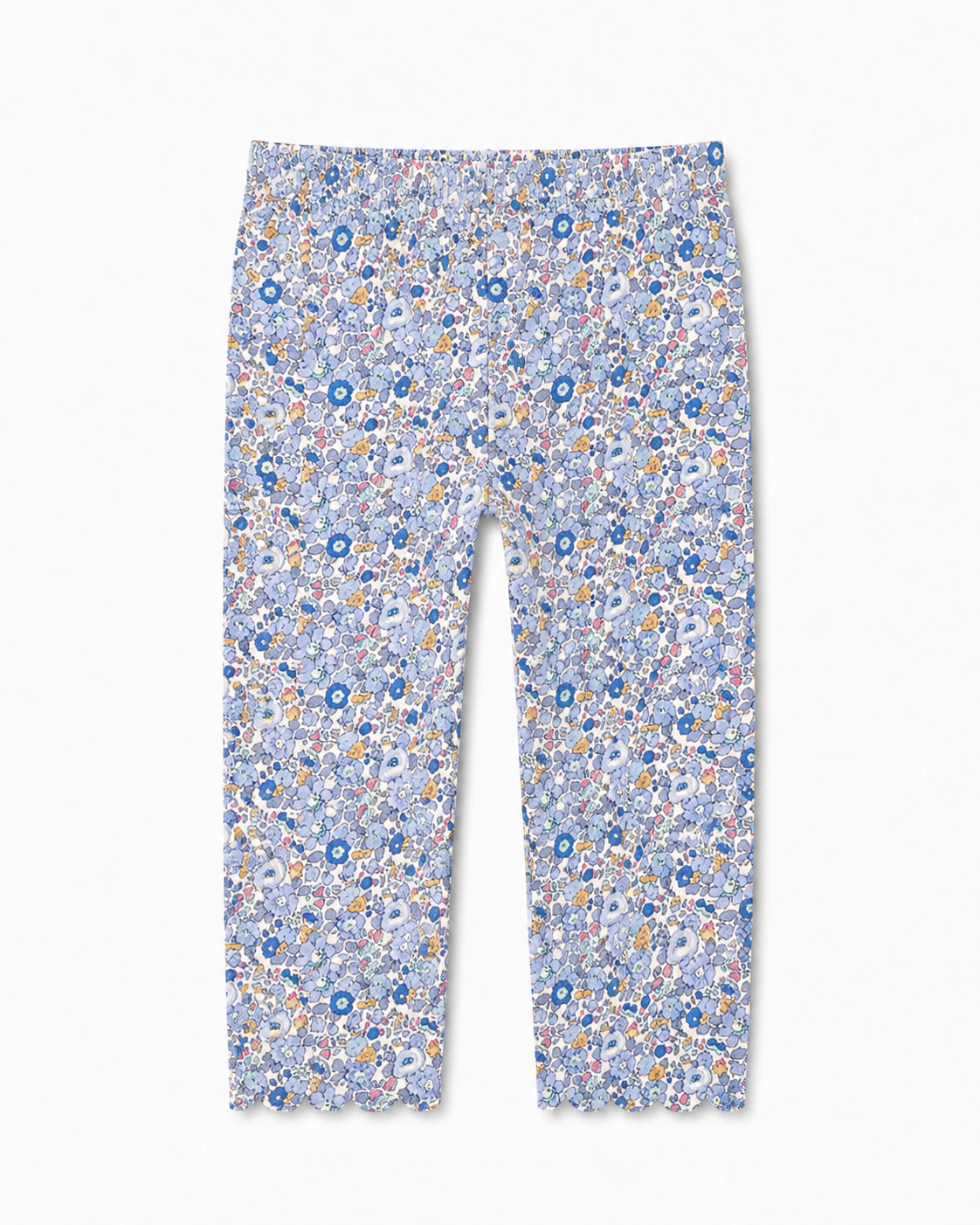 Floral Scalloped Leggings