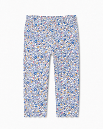 Floral Scalloped Leggings