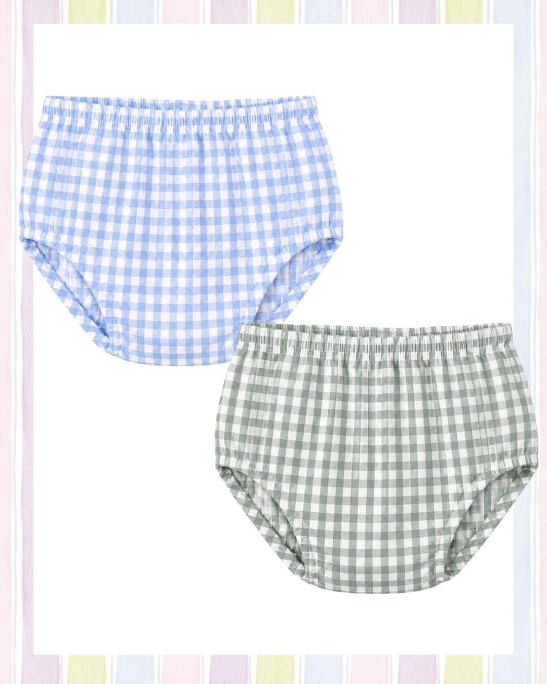 Gingham Diaper Cover