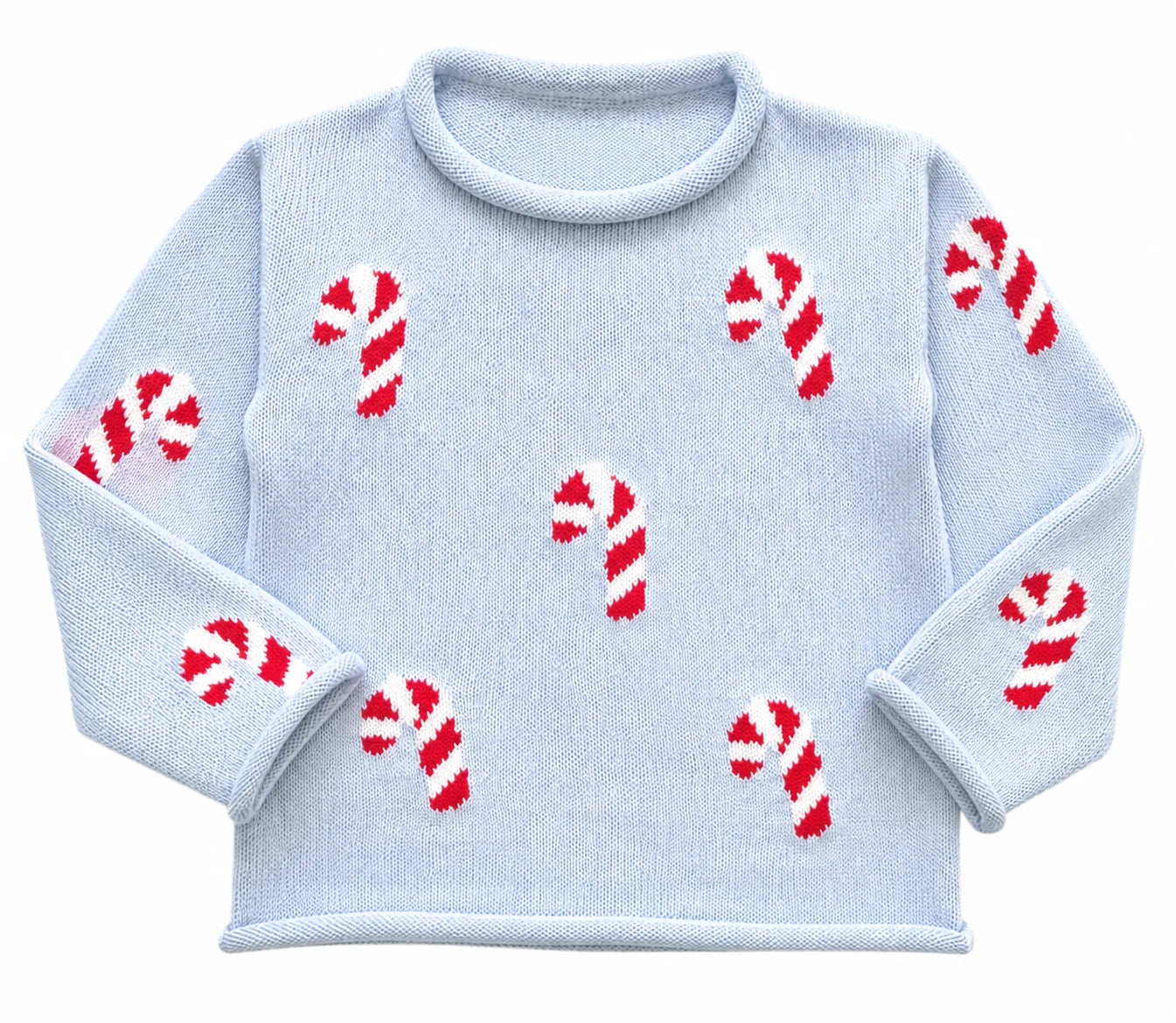 Candy Canes Roll Neck Sweater- PRE ORDER Mid-Late November