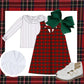 Plaid Girls Dress Set- PRE ORDER Mid-Late November