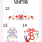 Girls Back to School Peter Pan Collar Bubble