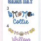 Girls Game Day Peter Pan Collar Bubble