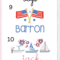 Boys Patriotic Short Sleeve Bubble