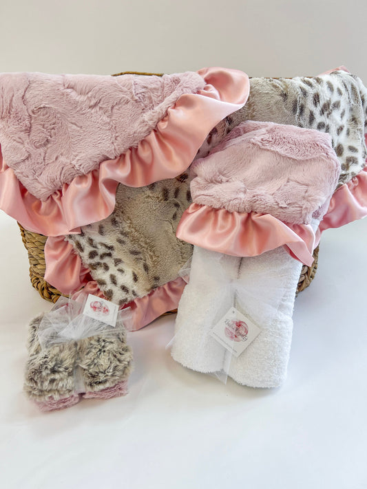 Dusty Pink Snowcat | Luxe Cuddle Baby Bundle