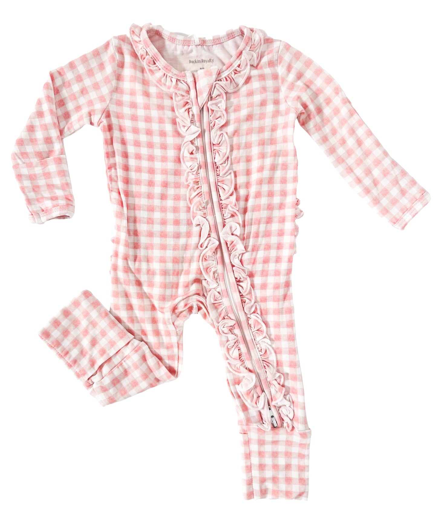 Olivia Ruffle | Convertible Two-Way Zip Footie