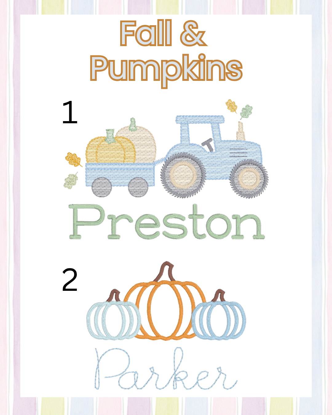 Boys Fall/Pumpkins (Multiple Options)