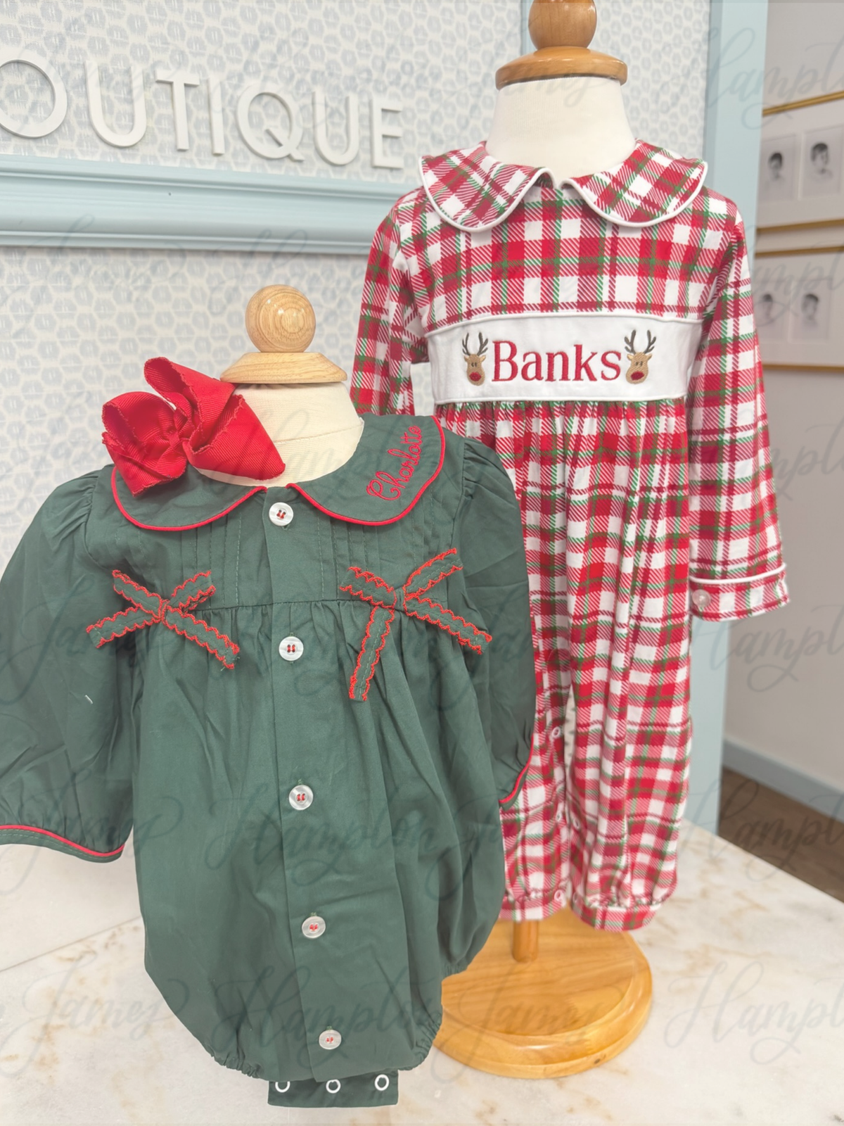 Evergreen Bow Dress