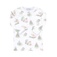Girl Christmas Toile Pajamas