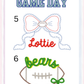 Girls Game Day Peter Pan Collar Bubble