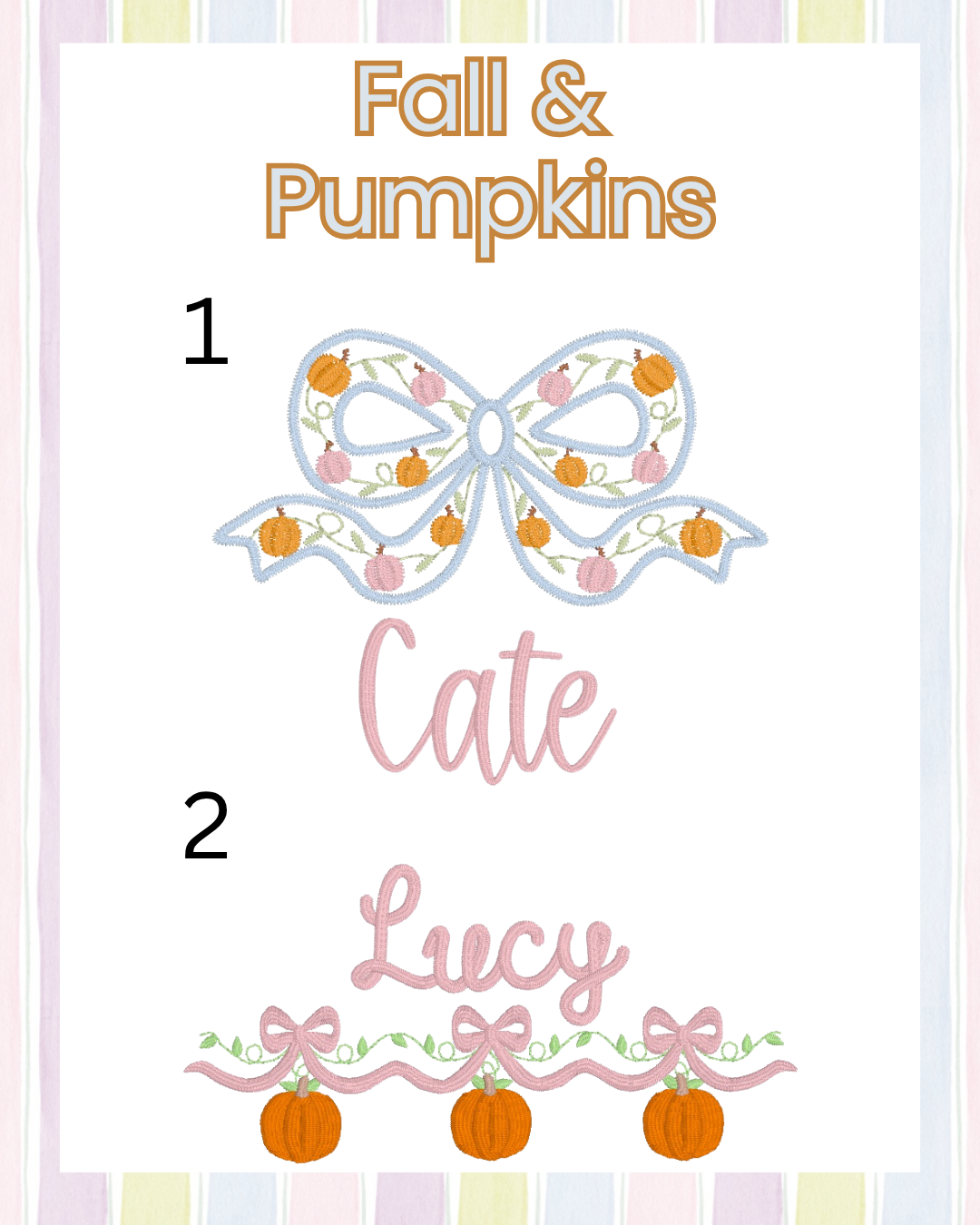 Girls Fall/Pumpkins (Multiple Options)