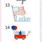 Boys Patriotic Short Sleeve Bubble
