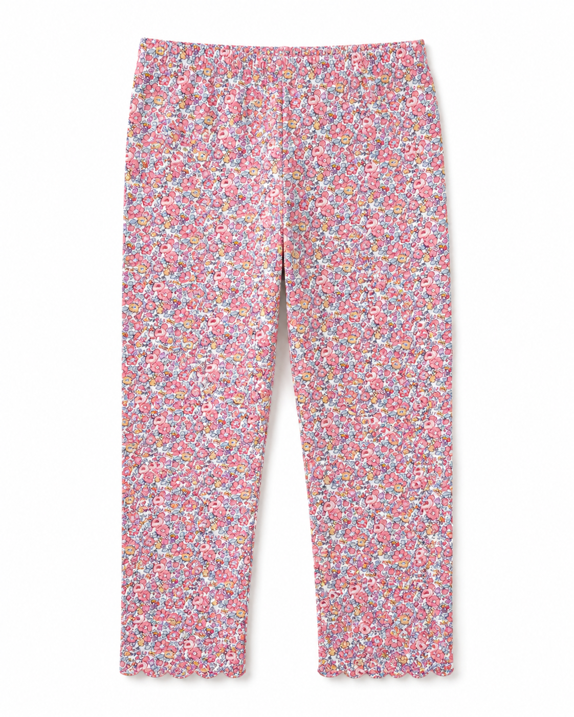 Floral Scalloped Leggings