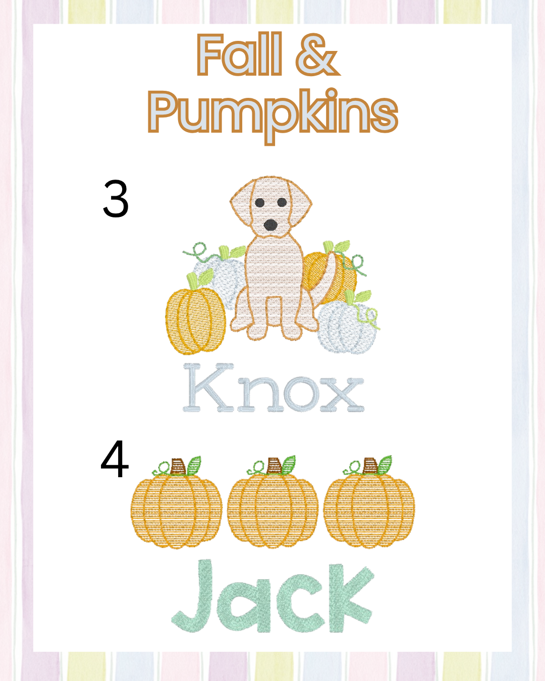 Boys Fall/Pumpkins (Multiple Options)