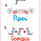 Girls Patriotic Short Sleeve Bubble