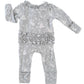 Harlow Ruffle | Convertible Two-Way Zip Footie