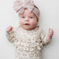 Natural Leopard | Ruffle Knot Gown
