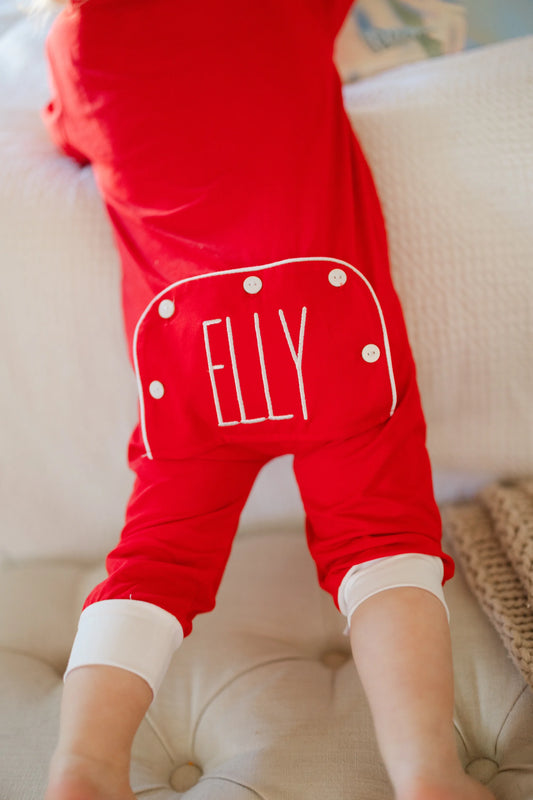 Baby Christmas Zip Up Jammies- PRE ORDER Mid-Late November