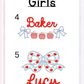 Girls Back to School Peter Pan Collar Bubble