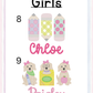 Girls Back to School Peter Pan Collar Bubble