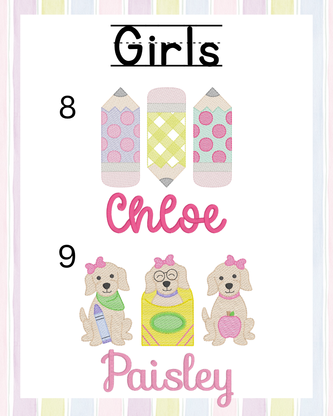 Girls Back to School Peter Pan Collar Bubble