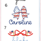 Girls Patriotic Short Sleeve Bubble