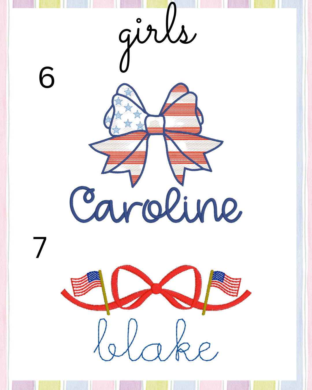 Girls Patriotic Short Sleeve Bubble