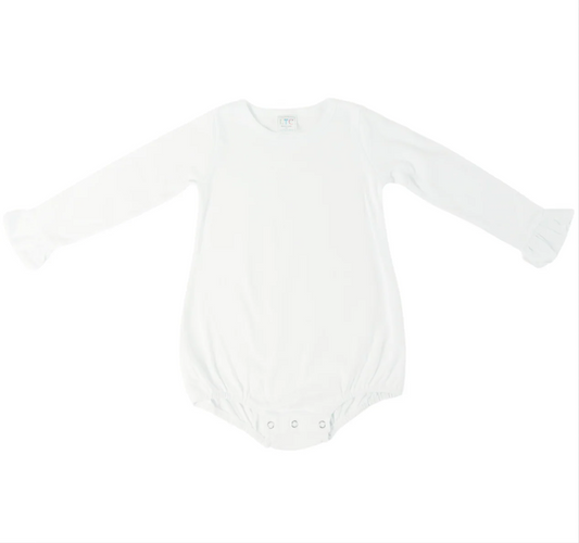 Girls Easter Ruffle Long Sleeve Bubble