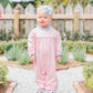 Annie Romper- Light Pink/Light Blue