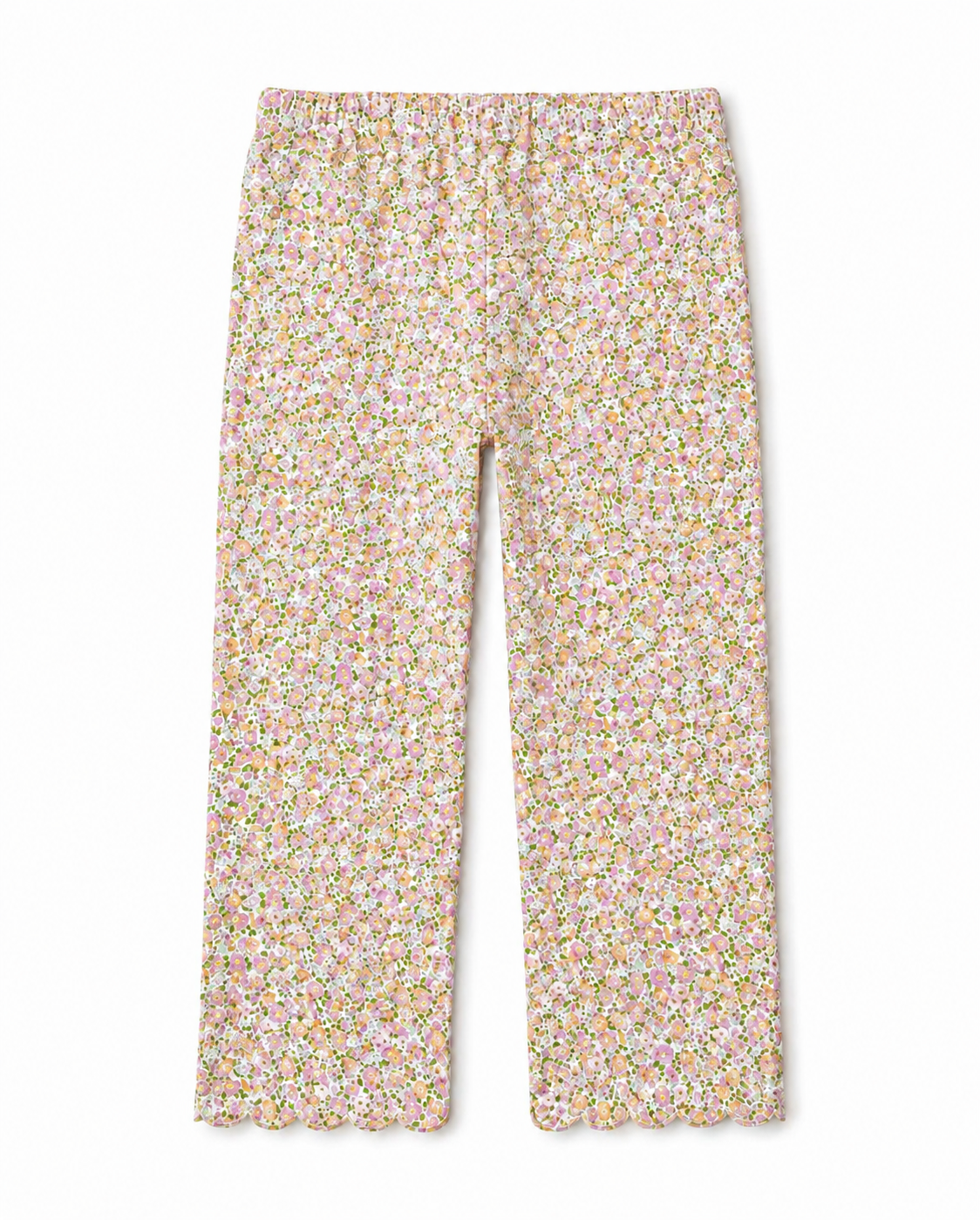 Floral Scalloped Leggings