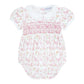 Butterflies Print Smocked Bubble