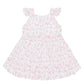 Butterflies Print Ruffle Dress