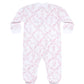 Pink Bears Trellace Zipper Footie
